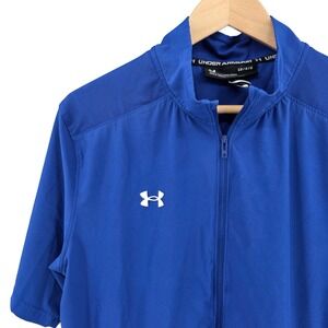 Under Armour Blue Pullover Short Sleeve Training Top‎ Jacket